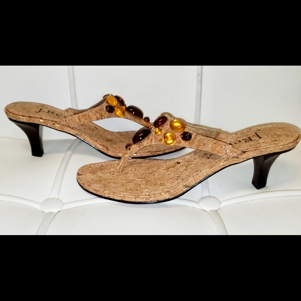 Heel corked sandals